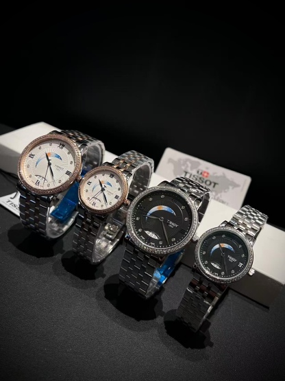 Tissot ティソ デジール ムーンフェイズ ローマ数字 / レディース＆メンズ クォーツ腕時計