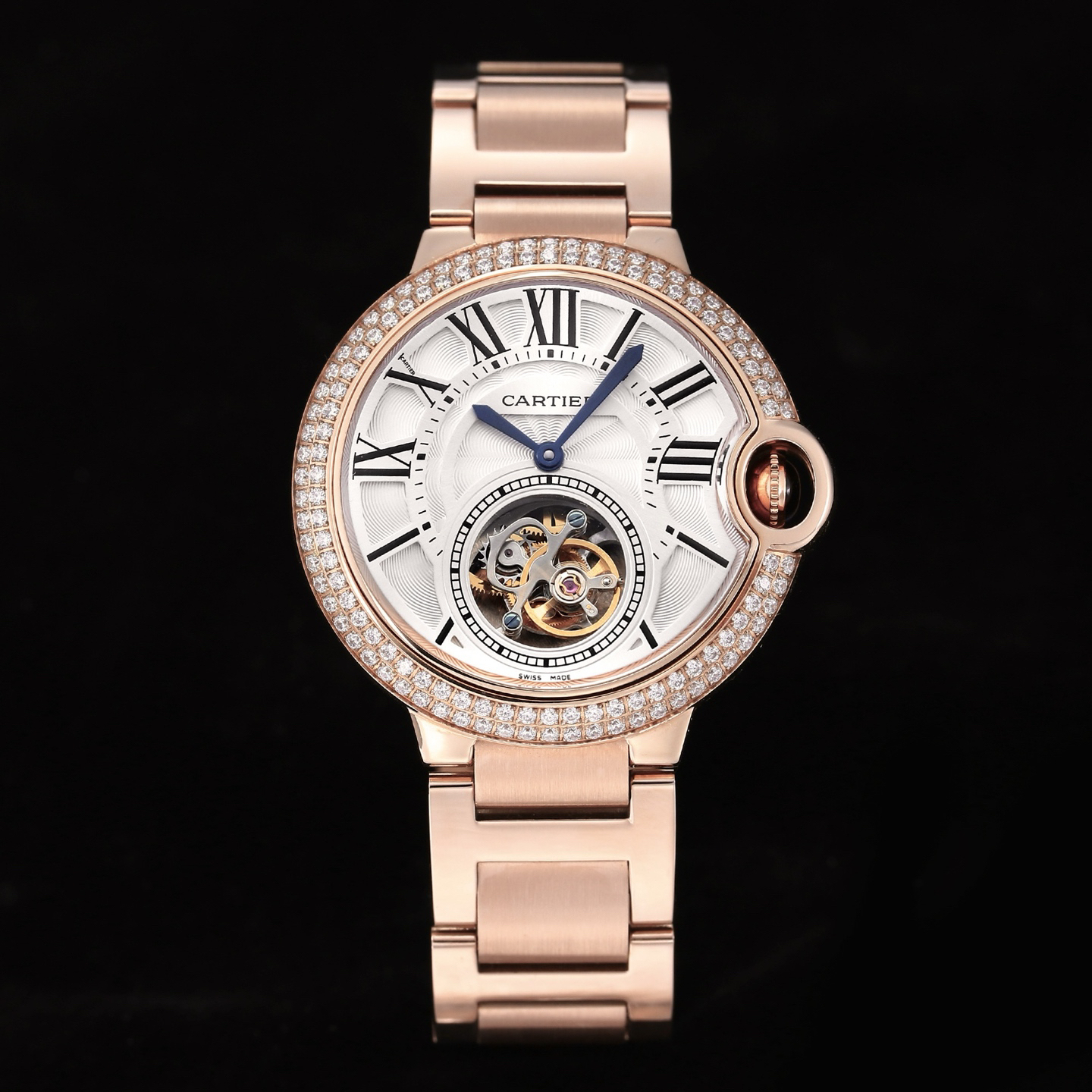 cartier カルティエ バロン ブルー トゥールビヨン / メンズ腕時計