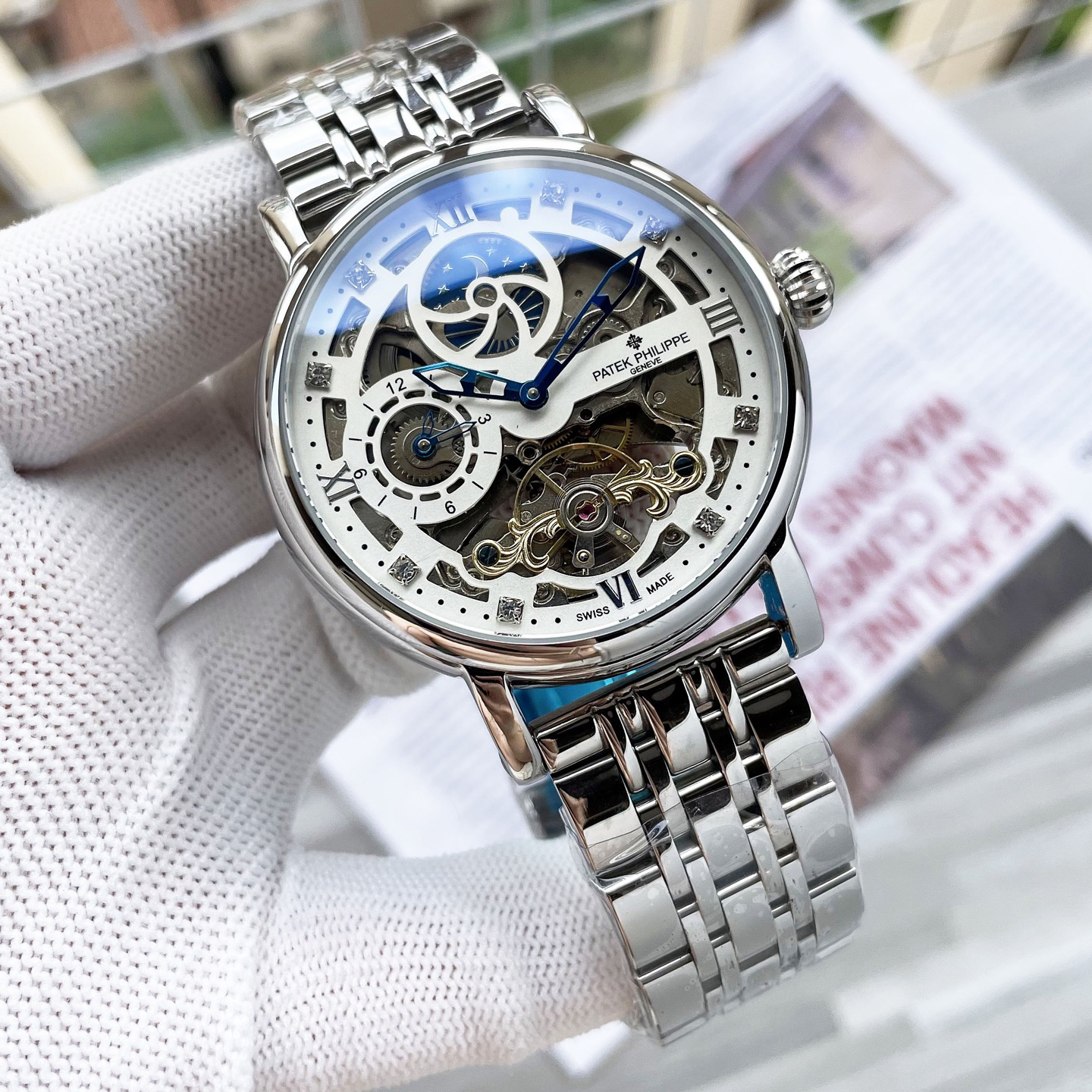 Patek Philippe パテック・フィリップ デザイン 八角形ケース メンズ オートマティック 腕時計