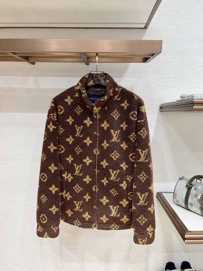 ルイ・ヴィトン「Louis Vuitton」ルイ・ヴィトン モノグラム シアリング ブルゾン / メンズ アウター