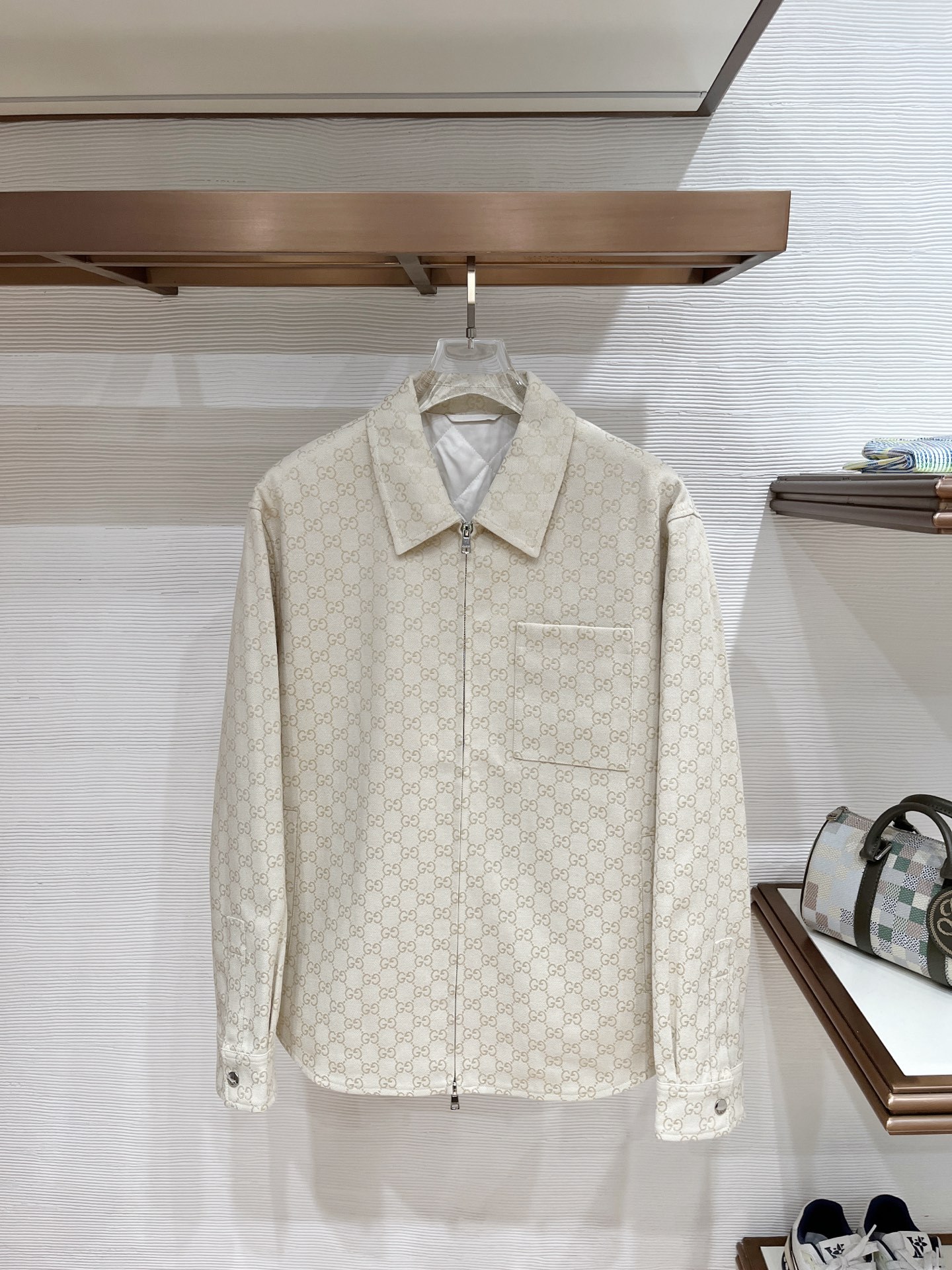 グッチ「Gucci」グッチ GGジャカード フリップカラー ジャケット / メンズ アウター