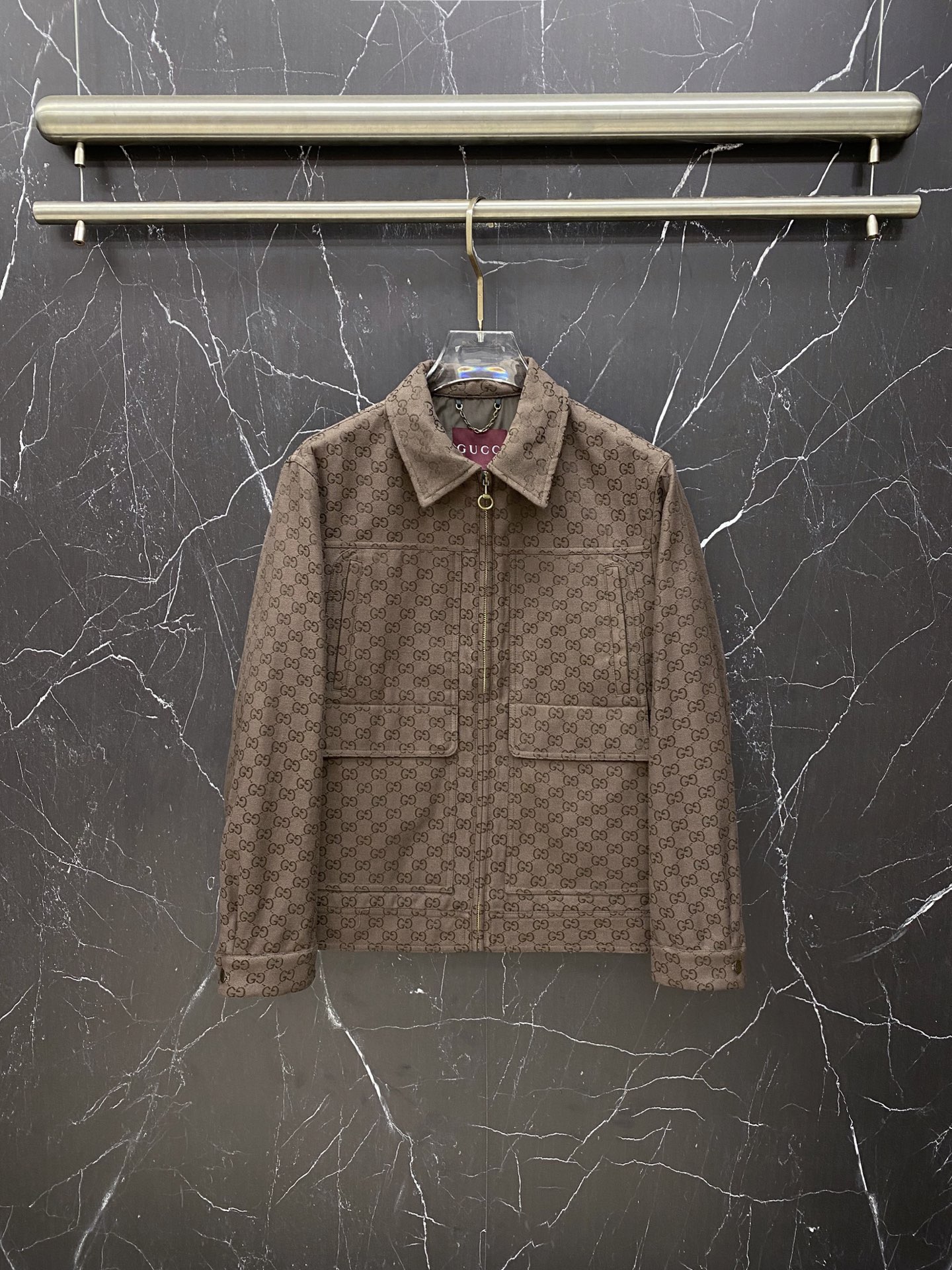 グッチ「Gucci」グッチ GGジャカード フリップカラー ワークジャケット / メンズ アウター