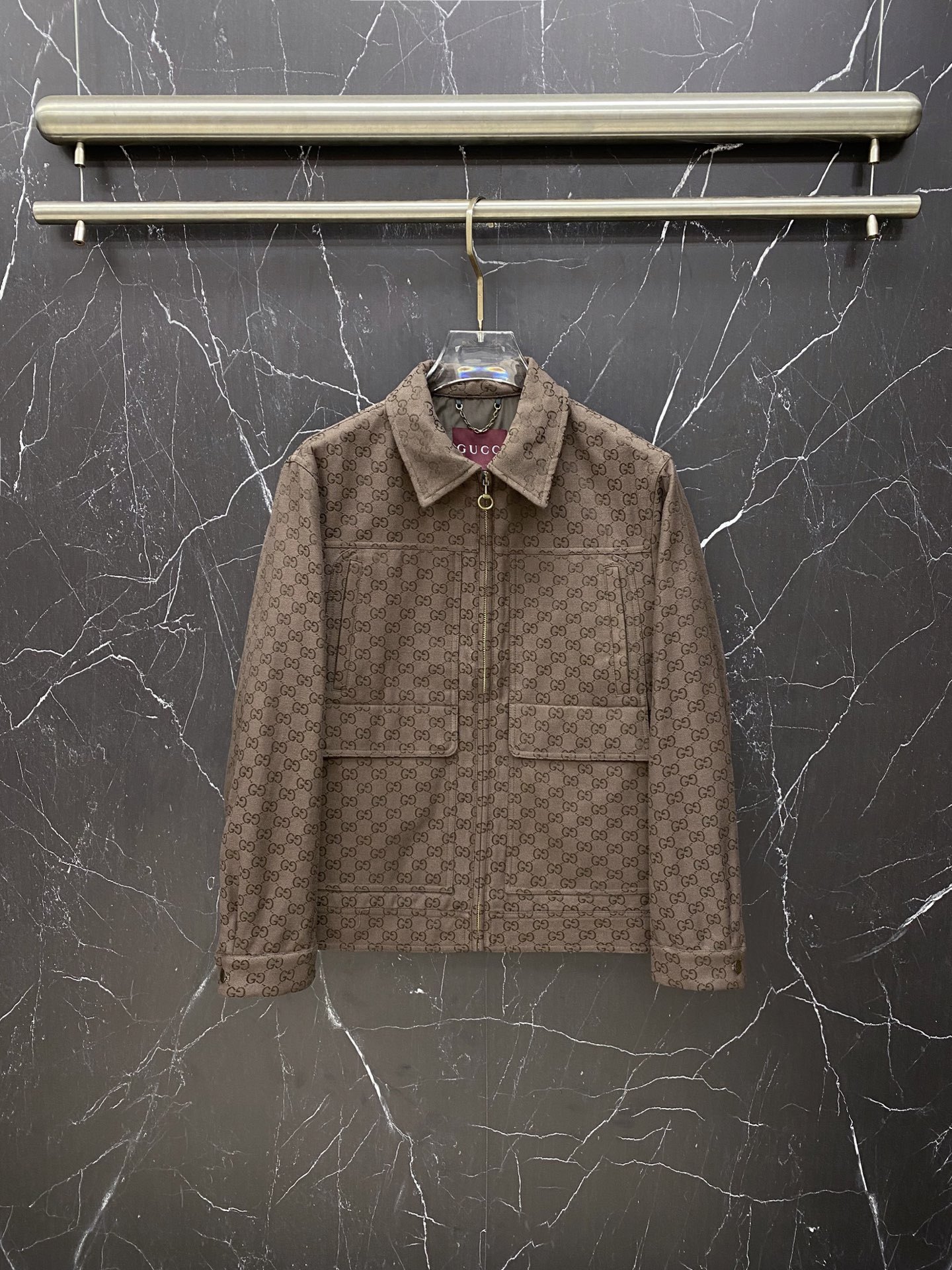 グッチ「Gucci」グッチ GGジャカード フリップカラー ワークジャケット / メンズ アウター
