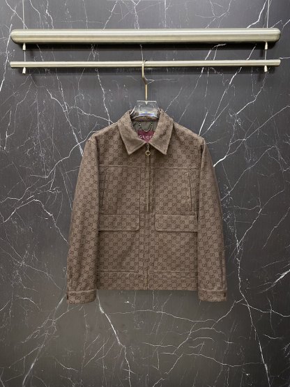 グッチ「Gucci」グッチ GGジャカード フリップカラー ワークジャケット / メンズ アウター