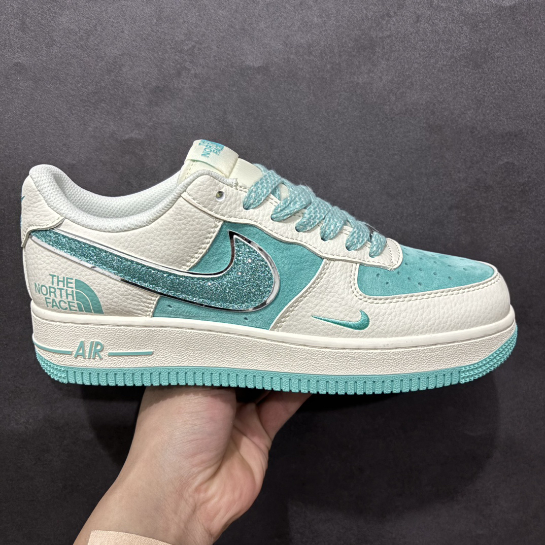「コラボモデル」The North Face x Nike Air Force 1 Low 07 'White Blue' スモールスウッシュ スターダスト スニーカー