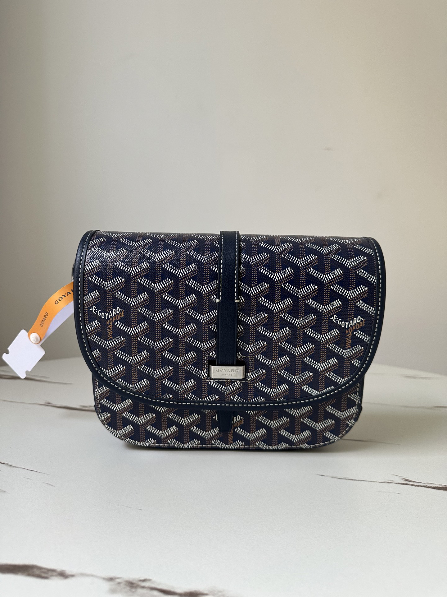 ゴヤール「Goyard」 Belvedere PM 深ブルー メッセンジャーバッグ