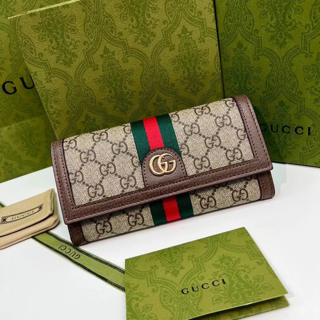 グッチ「Gucci」オフィディア GG コンチネンタルウォレット