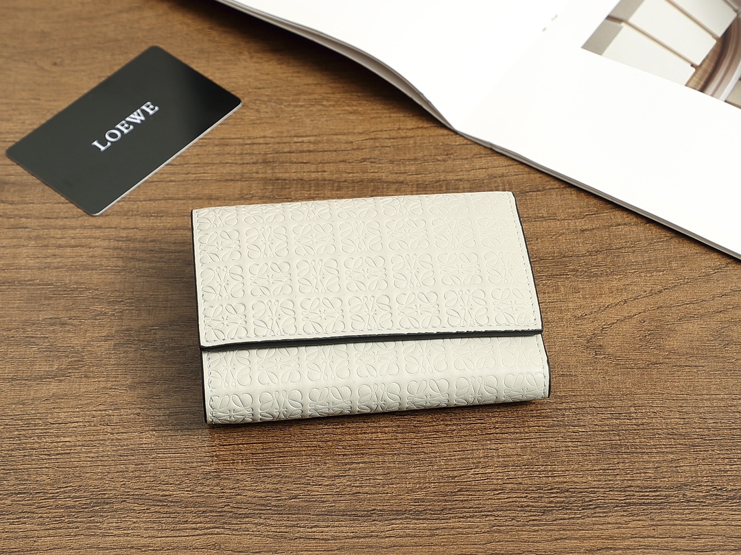 ロエベ「LOEWE」ぺブル バーティカル ウォレット スモール（シャイニーナパカーフ）