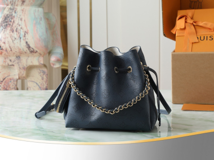 ルイ・ヴィトン「Louis Vuitton」 ‌BELLA ハンドバッグ ネイビー レース