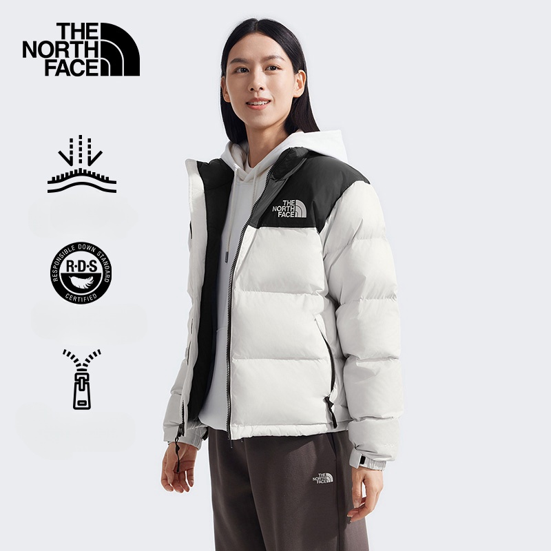 TheNorthFace 96 Nuptse トレンドブランドの女性用ホワイトグースダウンジャケット クラシックアイコン新モデル登場