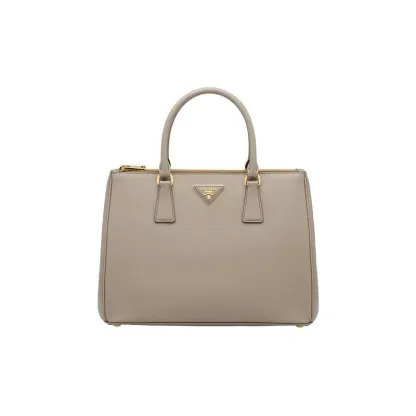 プラダ「Prada」レザー トップハンドルバッグ