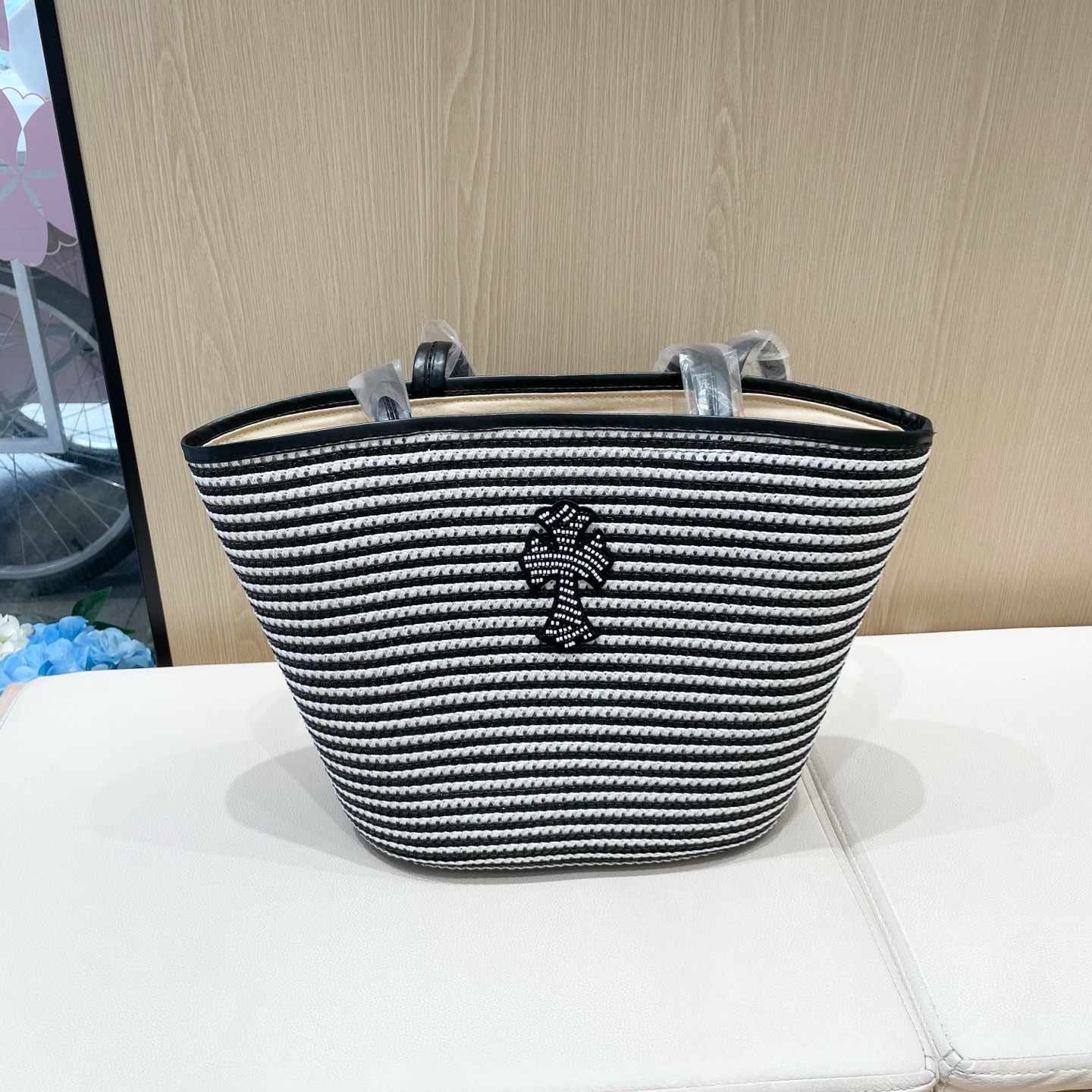クロムハーツ「Chrome Hearts」ラフィア トートバッグ