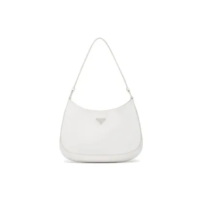 プラダ「Prada」クレオ ブラッシュドレザー ショルダーバッグ ブラック