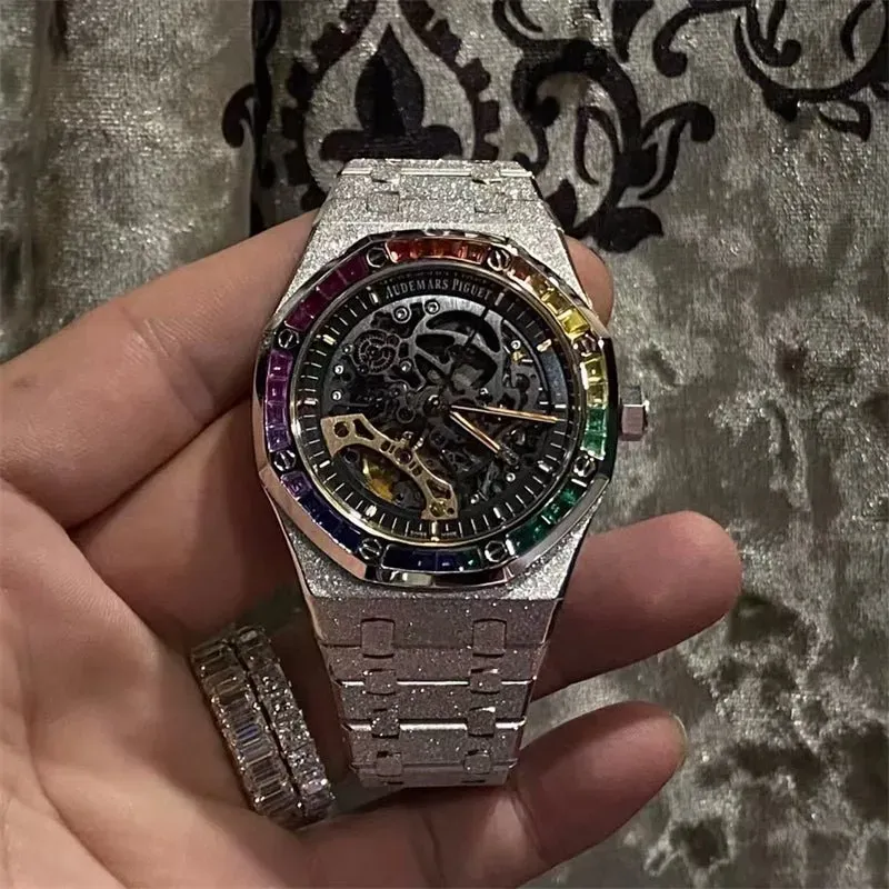 オーデマ ピゲ「Audemars Piguet」ロイヤル オーク シリーズ ダブル バランス ホイール オープンワーク フロスト ゴールド ウォッチ41MM
