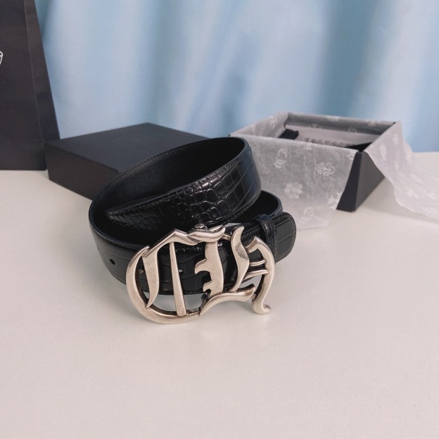 クロムハーツ「Chrome Hearts」アリゲーターエンボス ベルト