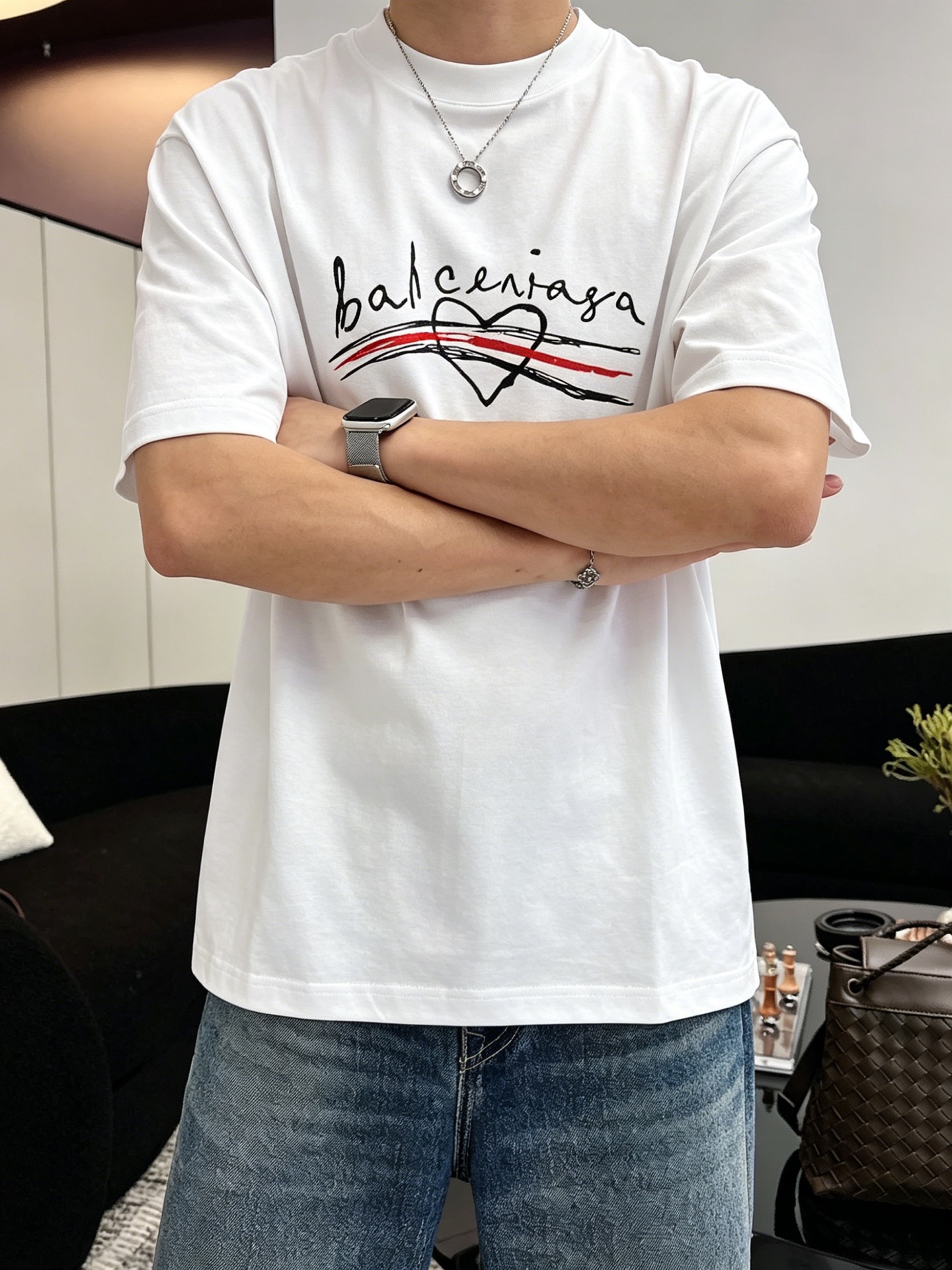 バレンシアガ「Balenciaga」ロゴプリントTシャツ / ショートスリーブ クルーネック