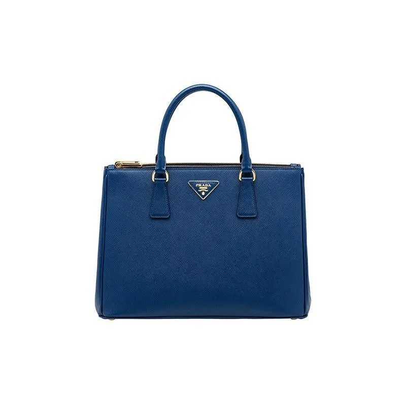 プラダ「Prada」レザー トップハンドルバッグ