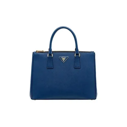 プラダ「Prada」レザー トップハンドルバッグ