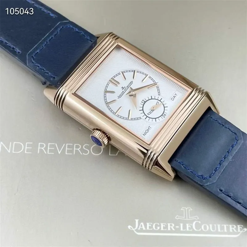 ジャガー ルクルト「Jaeger-LeCoultre」Reverso Tribute Duoface 双面双時区フリップウォッチ40MM