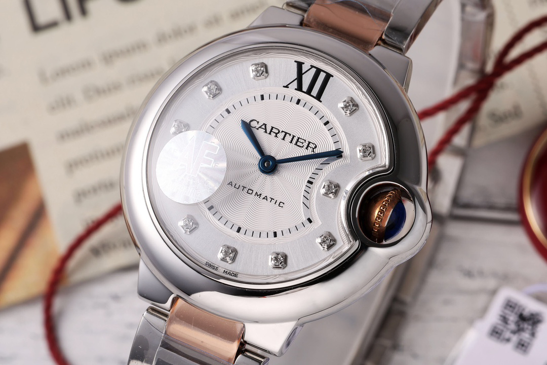 カルティエ［Cartier］バロン ブルー ドゥ 自動巻き腕時計 33mm