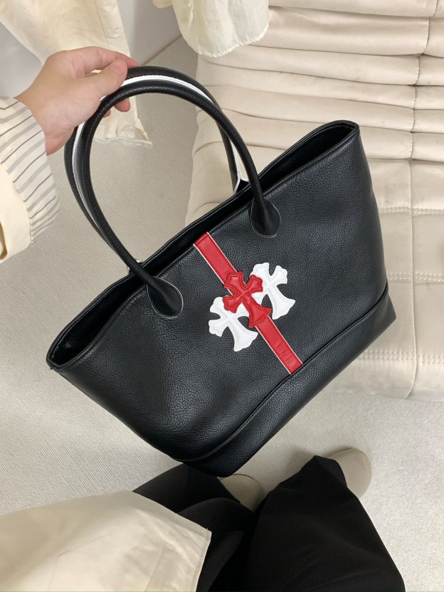 クロムハーツ「Chrome Hearts」トートバッグ クロスロゴ 35×31×12cm