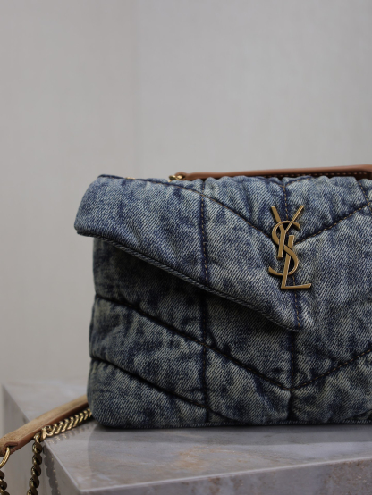 2026サンローラン「SAINT LAURENT LOULOU PUFFER デニム プーチ