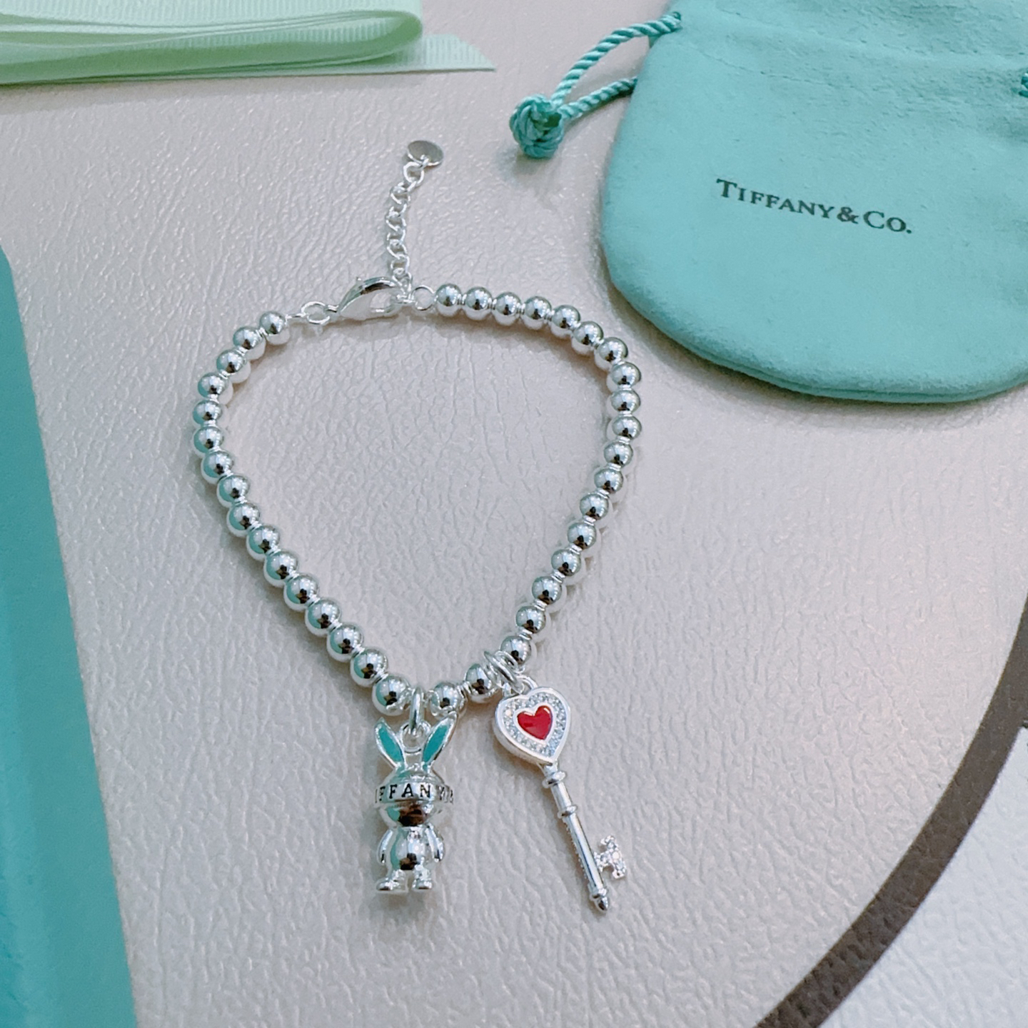 ティファニー「Tiffany & Co.」ポリッシュドシルバーリンク ブレスレット