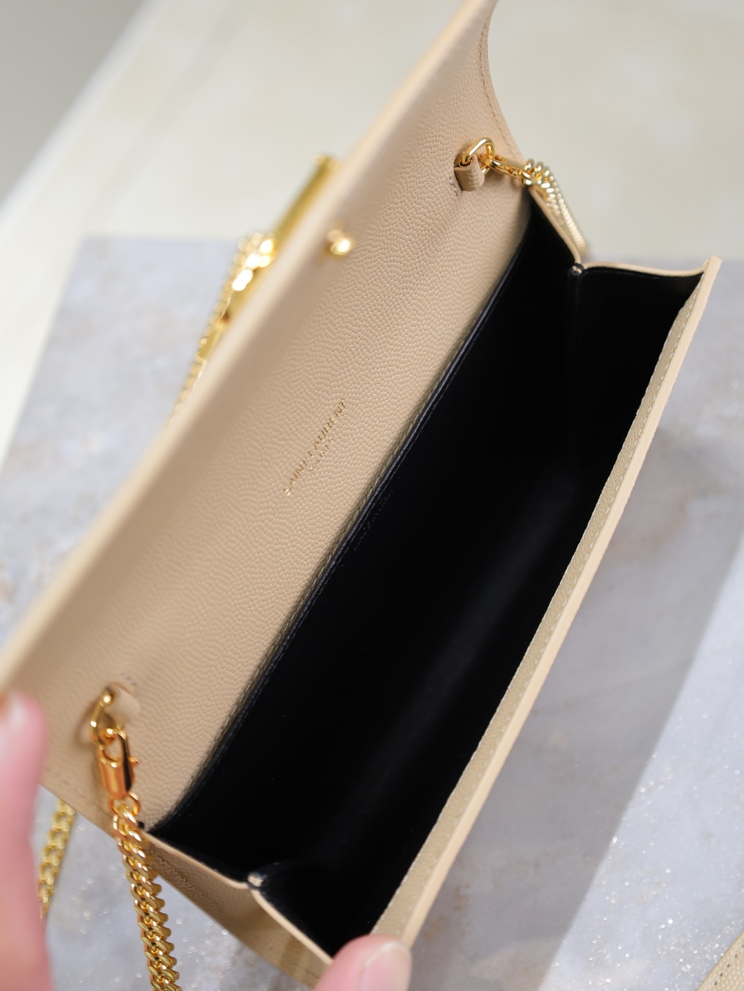 2026サンローラン「SAINT LAURENT アップタウン エンベロープ チェーンウォレット