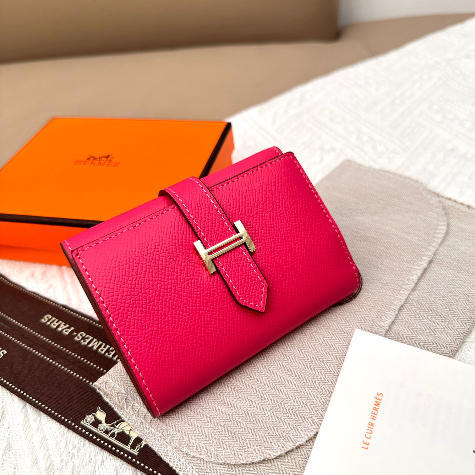 エルメス「Hermès」ベアーン コンパクト ウォレット 10色