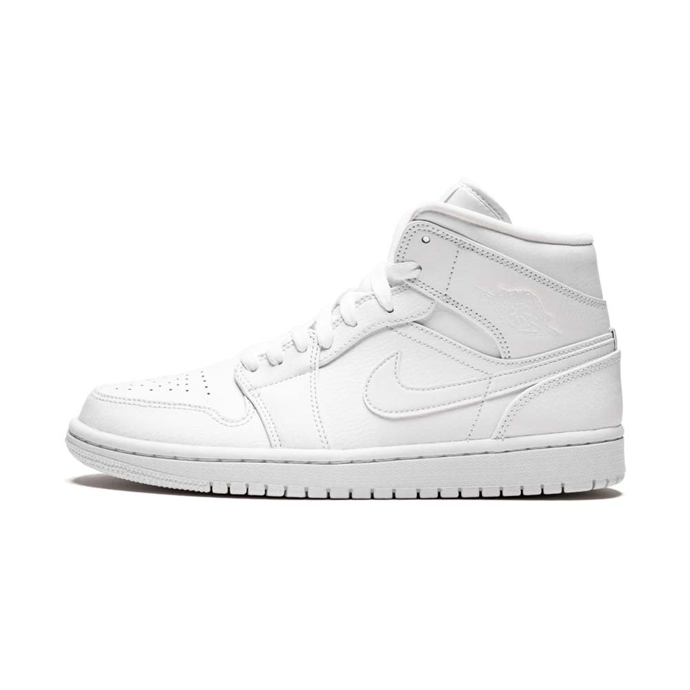 ナイキ「Nike」 Air Jordan 1 Mid ピュアホワイト スニーカー