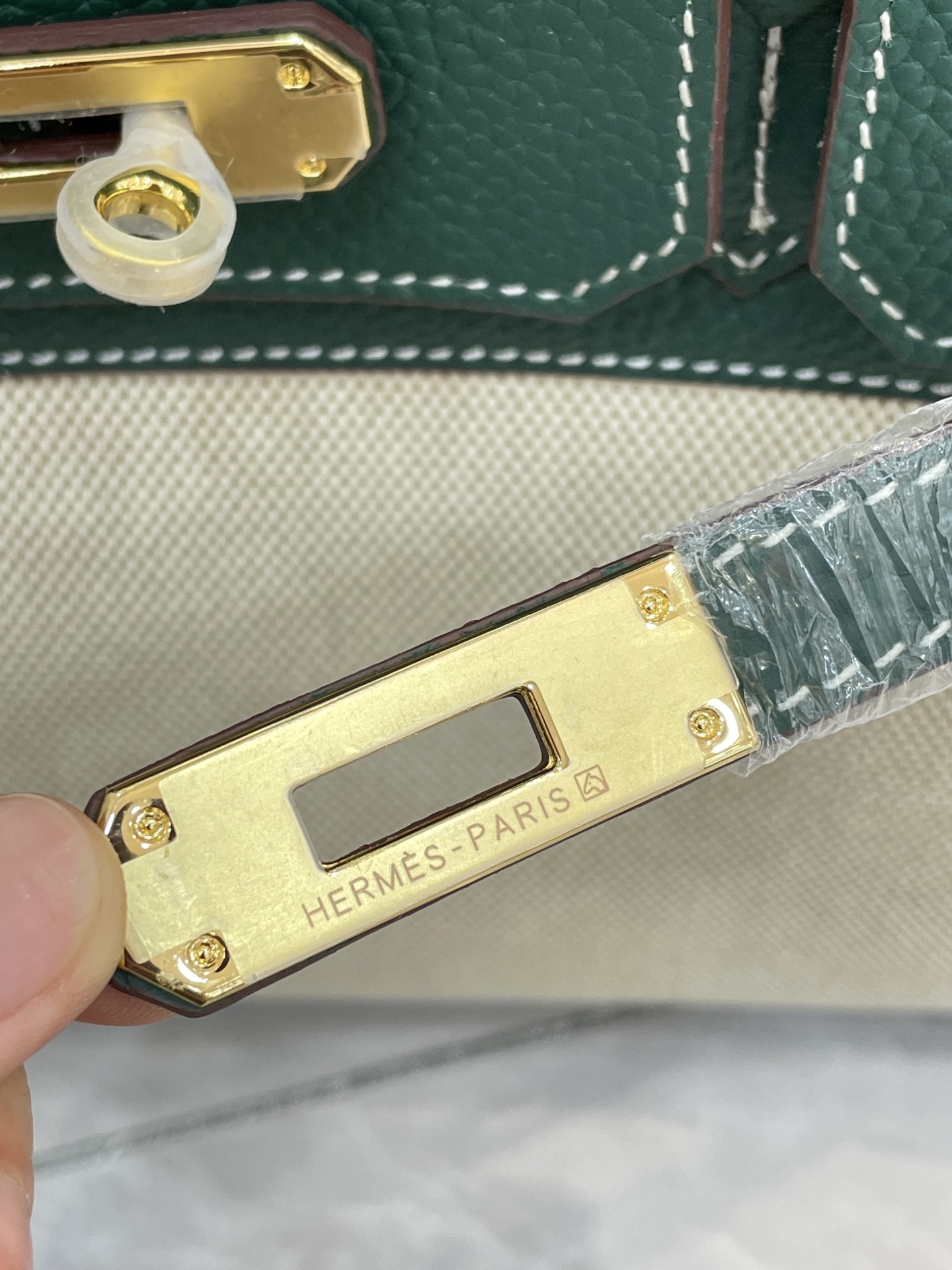 エルメス「Hermès」Birkin 30 ナパレザー×キャンバス ツートン ショルダーバッグ（シルバーハードウェア）