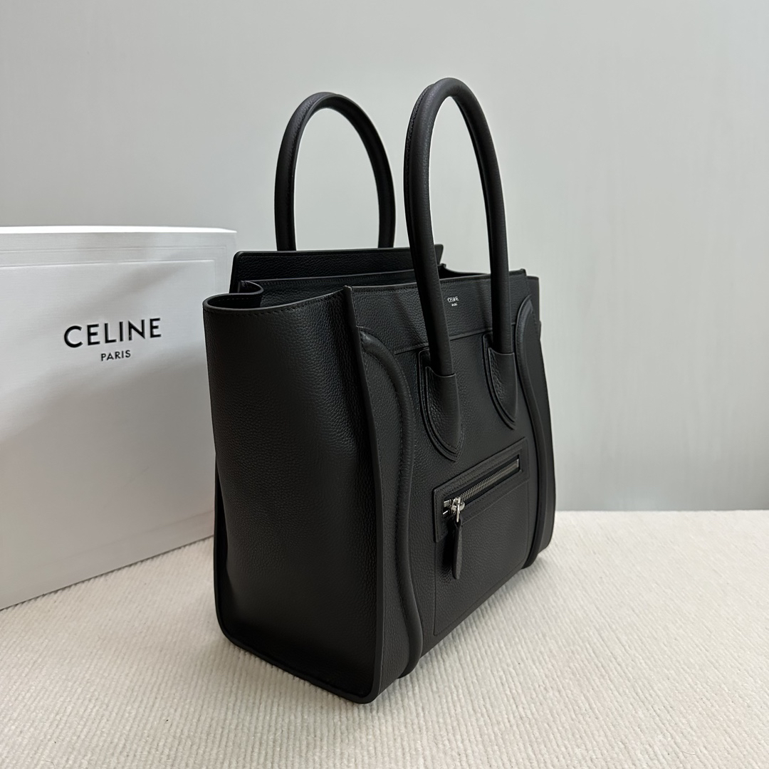セリーヌ「Celine」Luggage ダイヤモンド柄笑顔バッグ