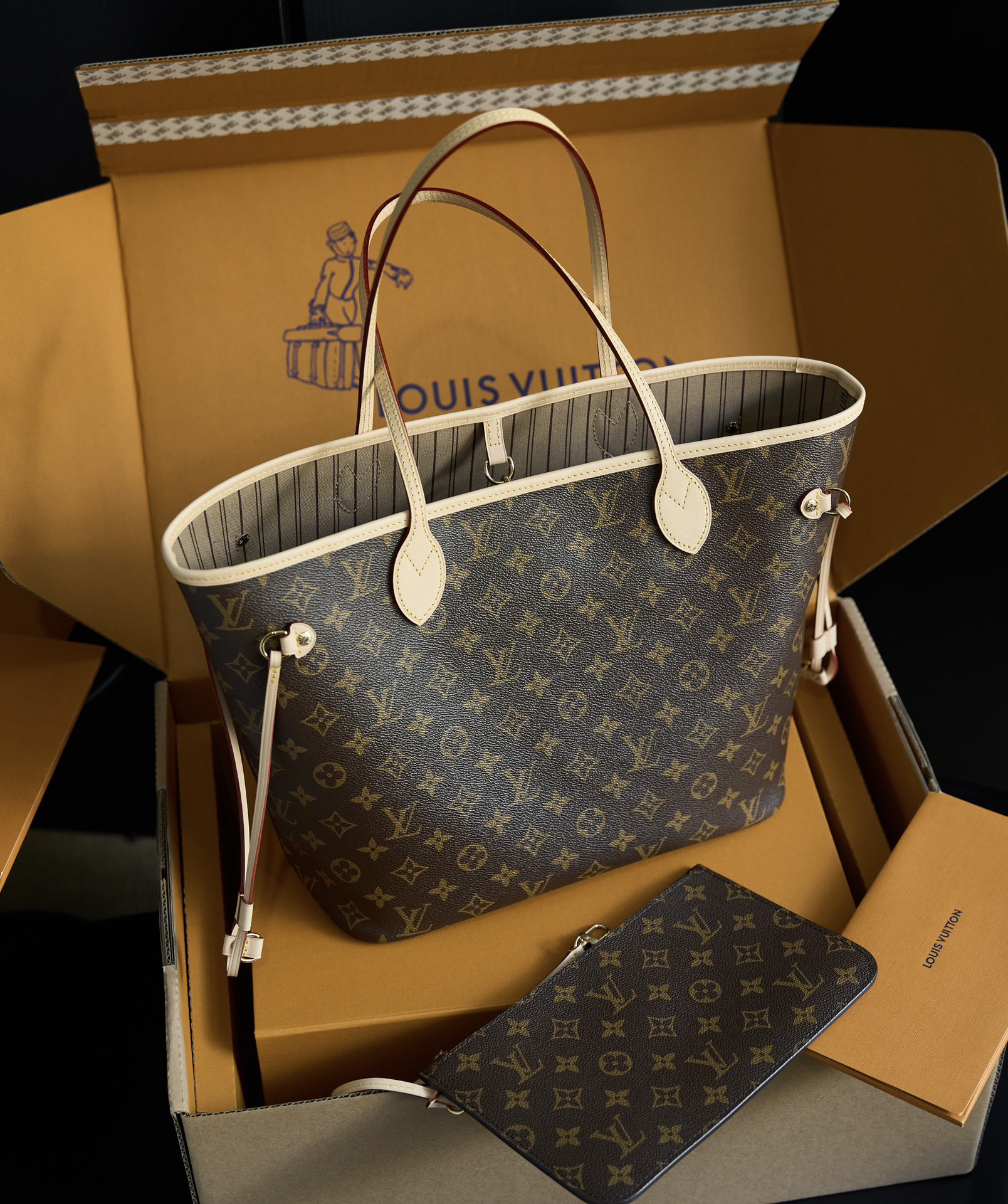 ルイ・ヴィトン「Louis Vuitton」ルイ・ヴィトン NEVERFULL MM ハンドバッグ