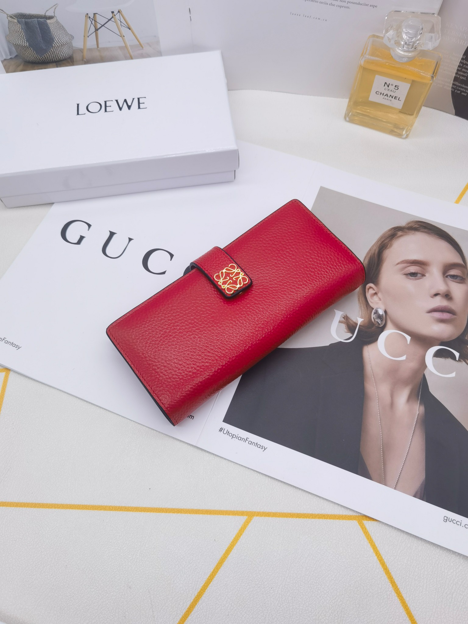 ロエベ「LOEWE」アナグラム コンティネンタル ウォレット 5色