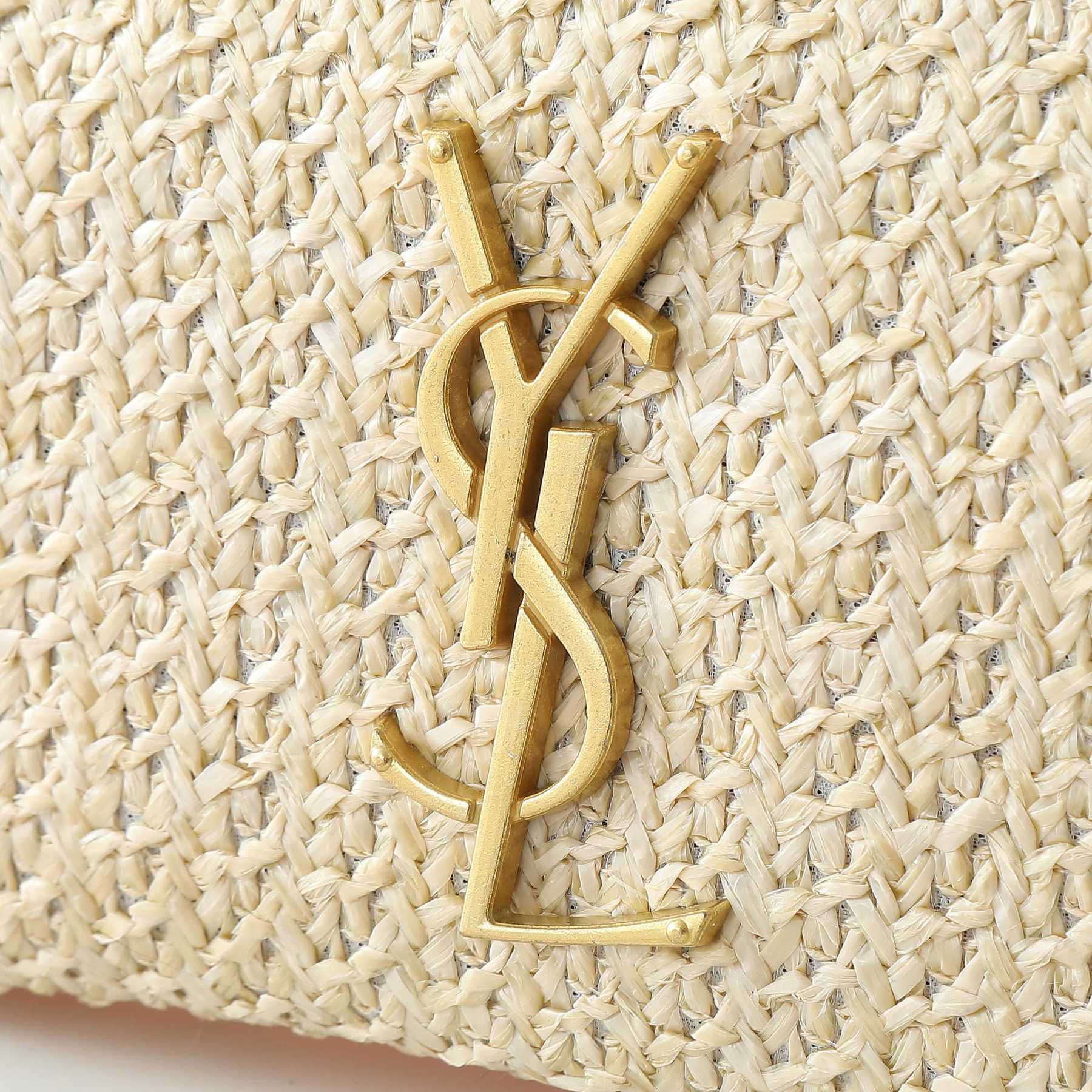 サンローラン「Saint Laurent」ICARE ラフィア トートバッグ