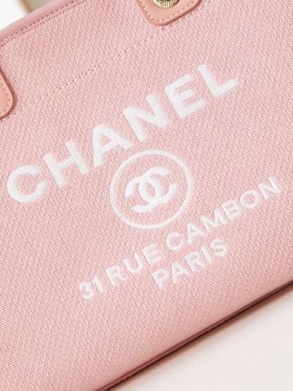 シャネル「Chanel」22SS シーズン ピンク ビーチトートバッグ