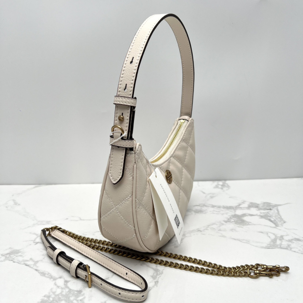 トリー バーチ「Tory Burch」ウィラ ハーフムーン アンダーアームバッグ チェーンショルダー/ハンドバッグ