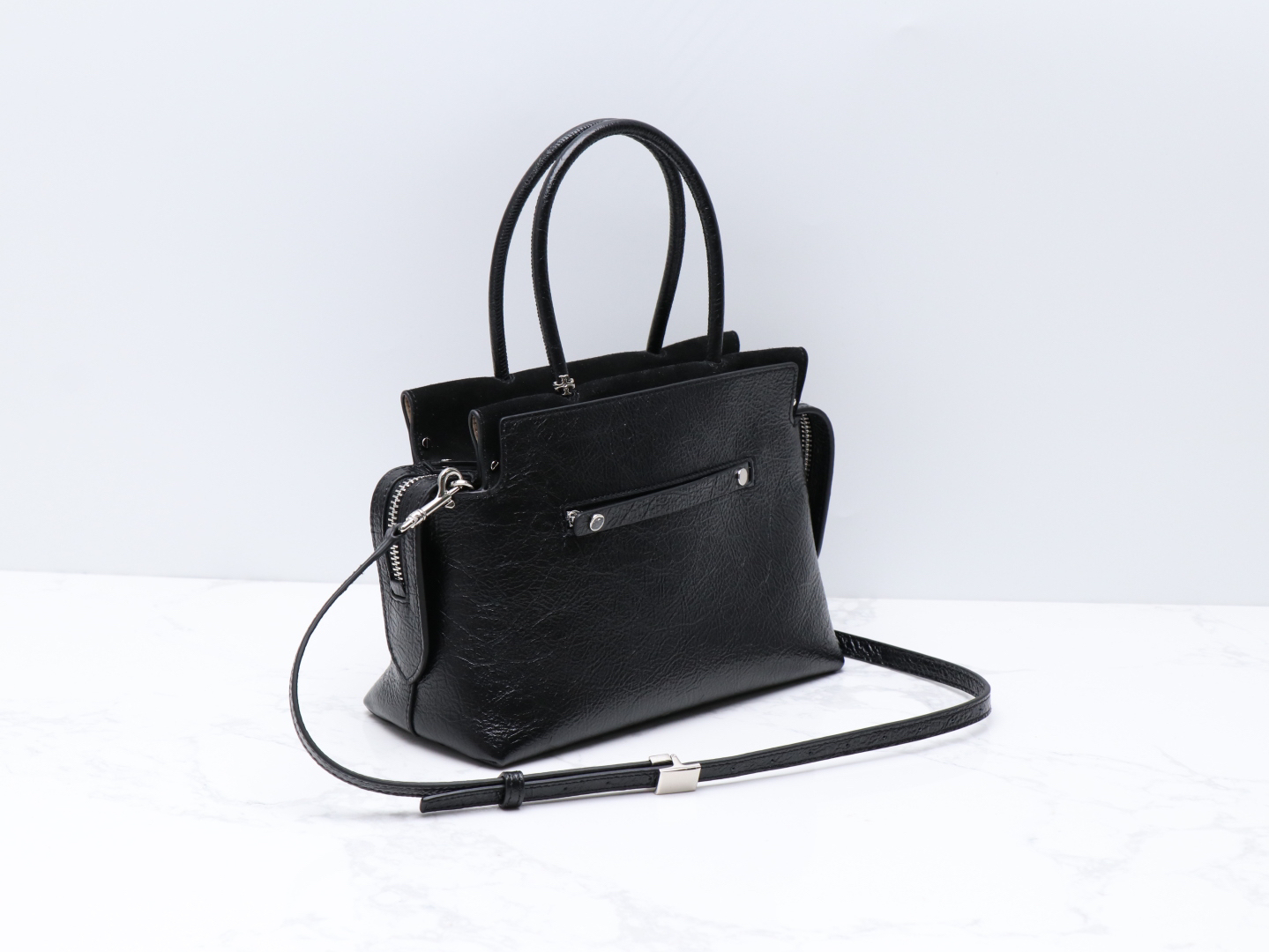 トリー バーチ「Tory Burch」マーサー テクスチャードレザー ハンドバッグ