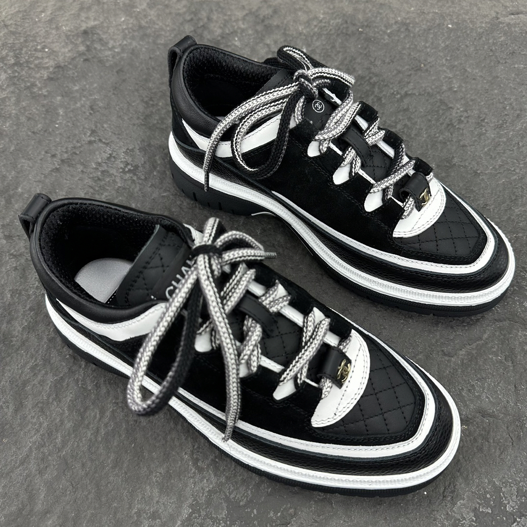 シャネル［Chanel］24C スエード×ラムレザー×カーフレザー プレミアムスニーカー