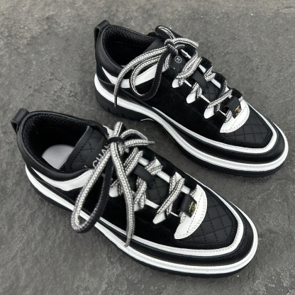 シャネル［Chanel］24C スエード×ラムレザー×カーフレザー プレミアムスニーカー