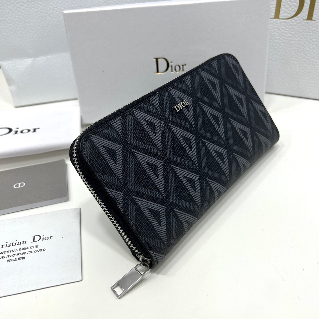 ディオール「Dior」CDダイヤモンド ロングジップウォレット
