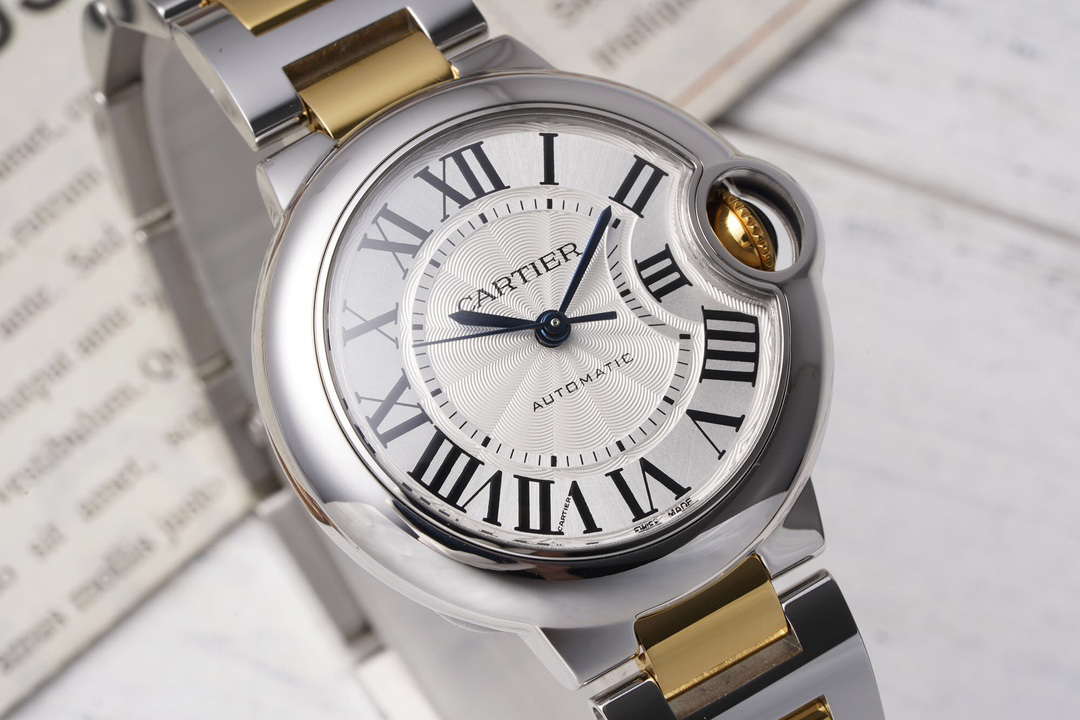 カルティエ［Cartier］バロン ブルー ドゥ 自動巻き腕時計 33mm