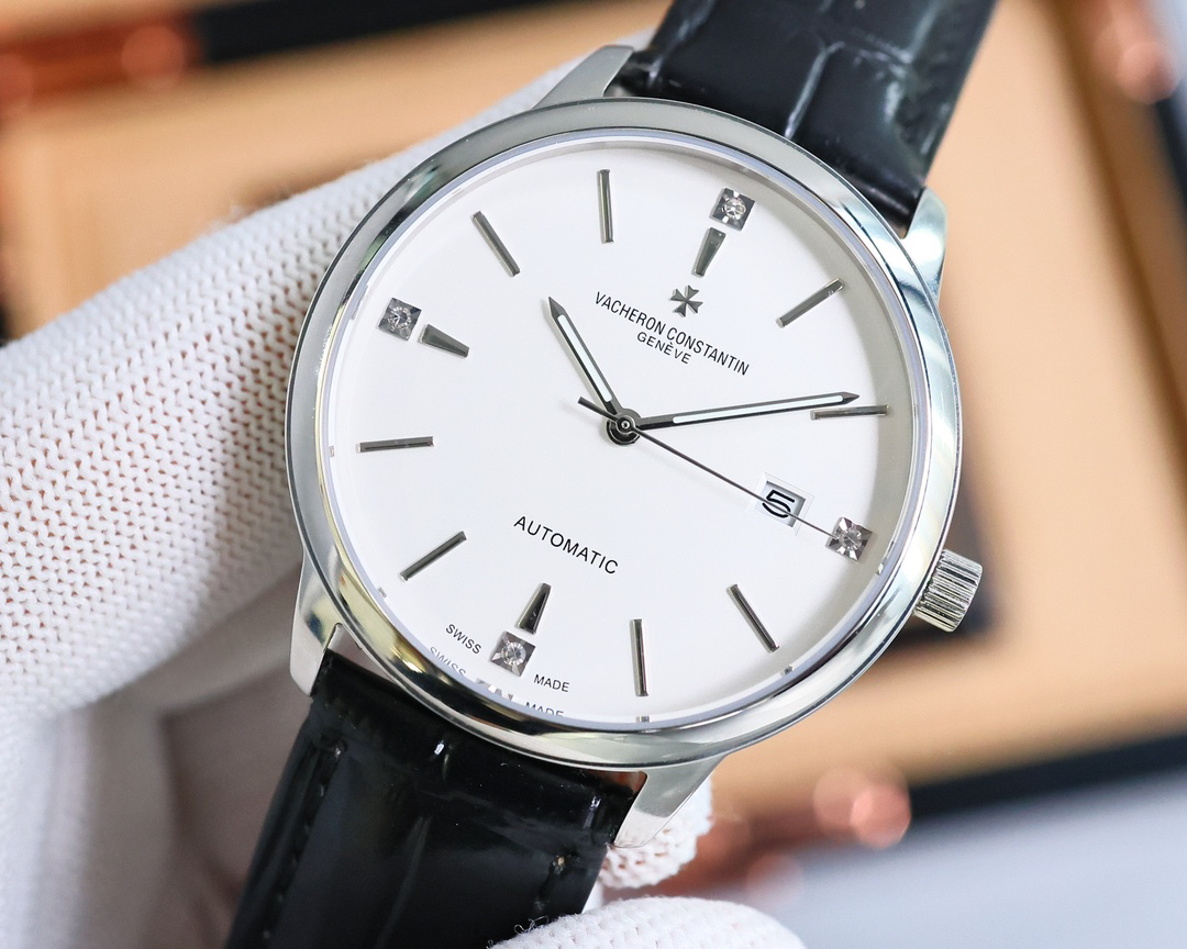 ヴァシュロン・コンスタンタン「Vacheron Constantin」ガラス メンズウォッチ40MM