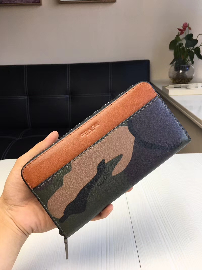 コーチ「Coach」メンズ ラウンドファスナー ロングウォレット