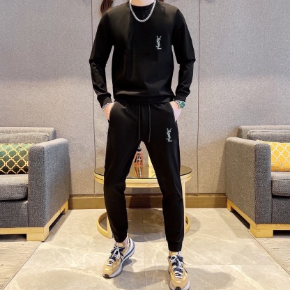 サンローラン「Saint Laurent」2025 秋冬ローマコットン スウェットセット