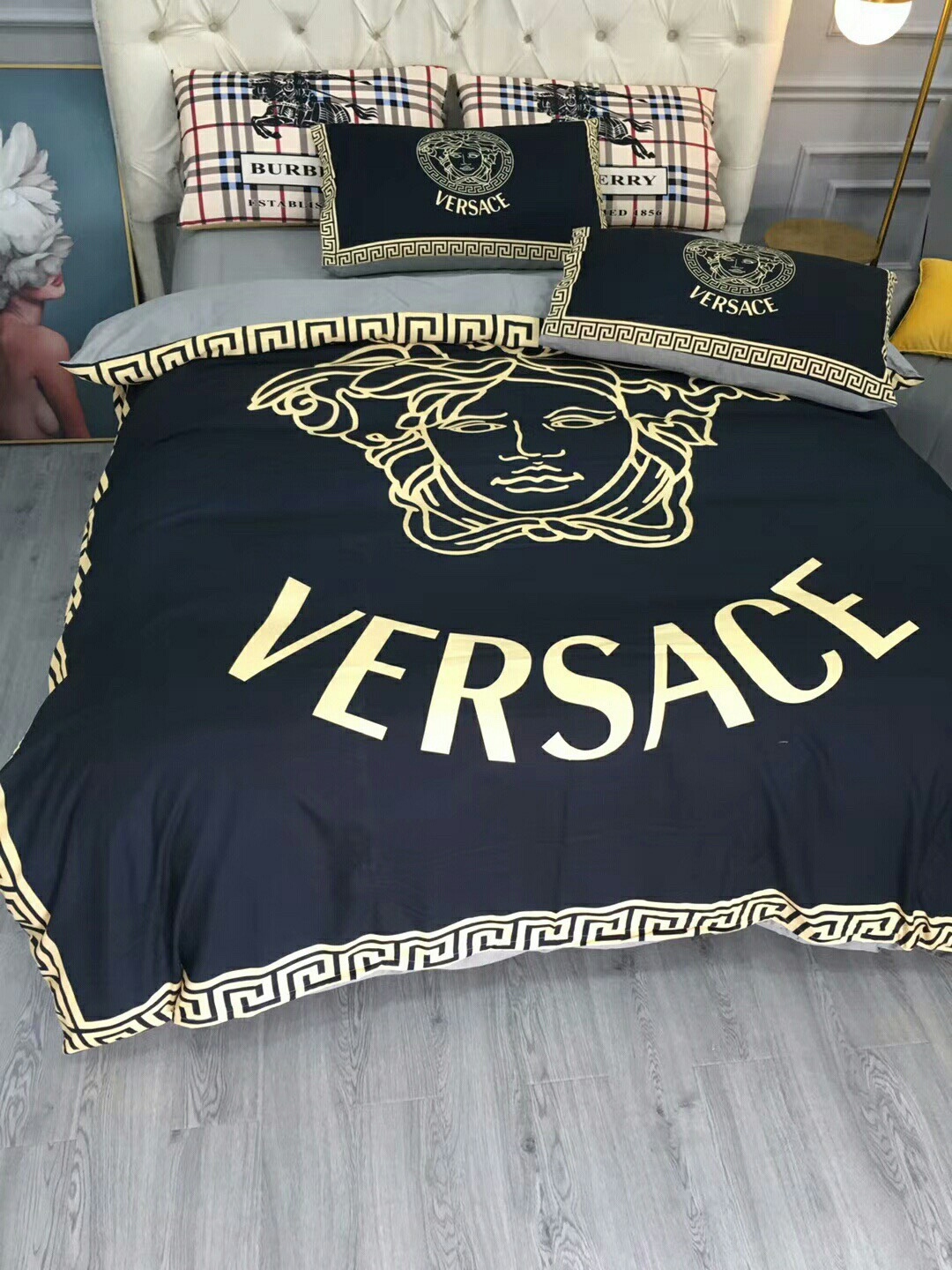 ヴェルサーチ「Versace」プレミアムコットン デジタルプリント 4点セット