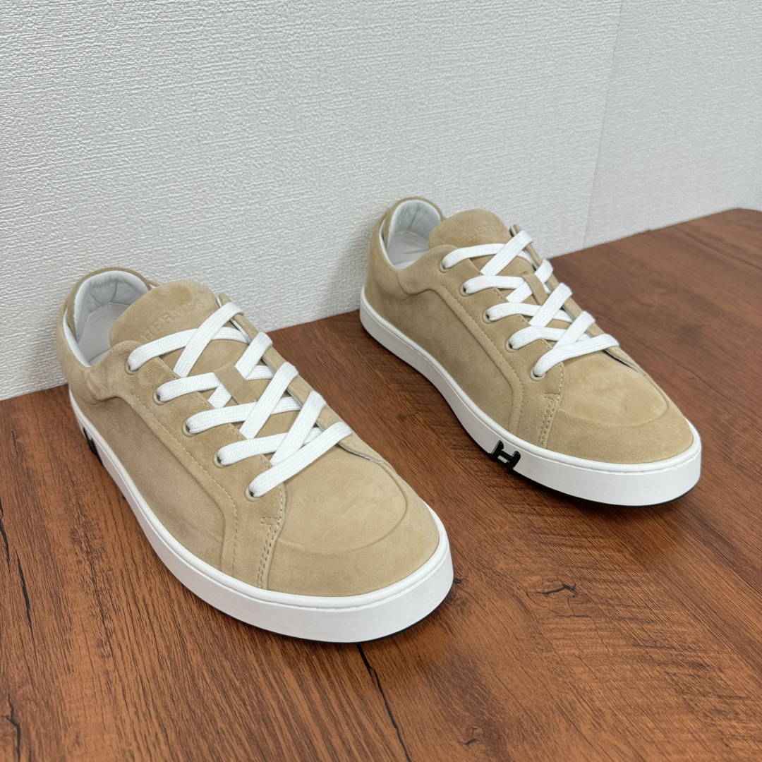 エルメス［Hermès］キッドレザー メンズ コンフォートスニーカー