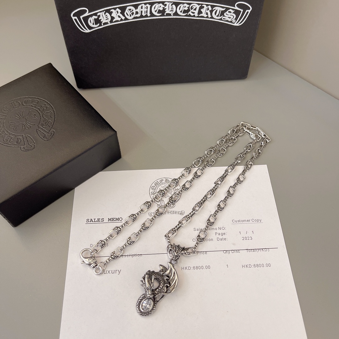 クロムハーツ「Chrome Hearts」シンプルペンダントネックレス - ユニセックス