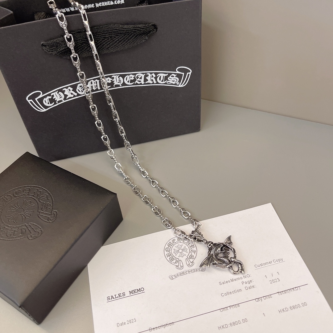 クロムハーツ「Chrome Hearts」シンプルペンダントネックレス - ユニセックス