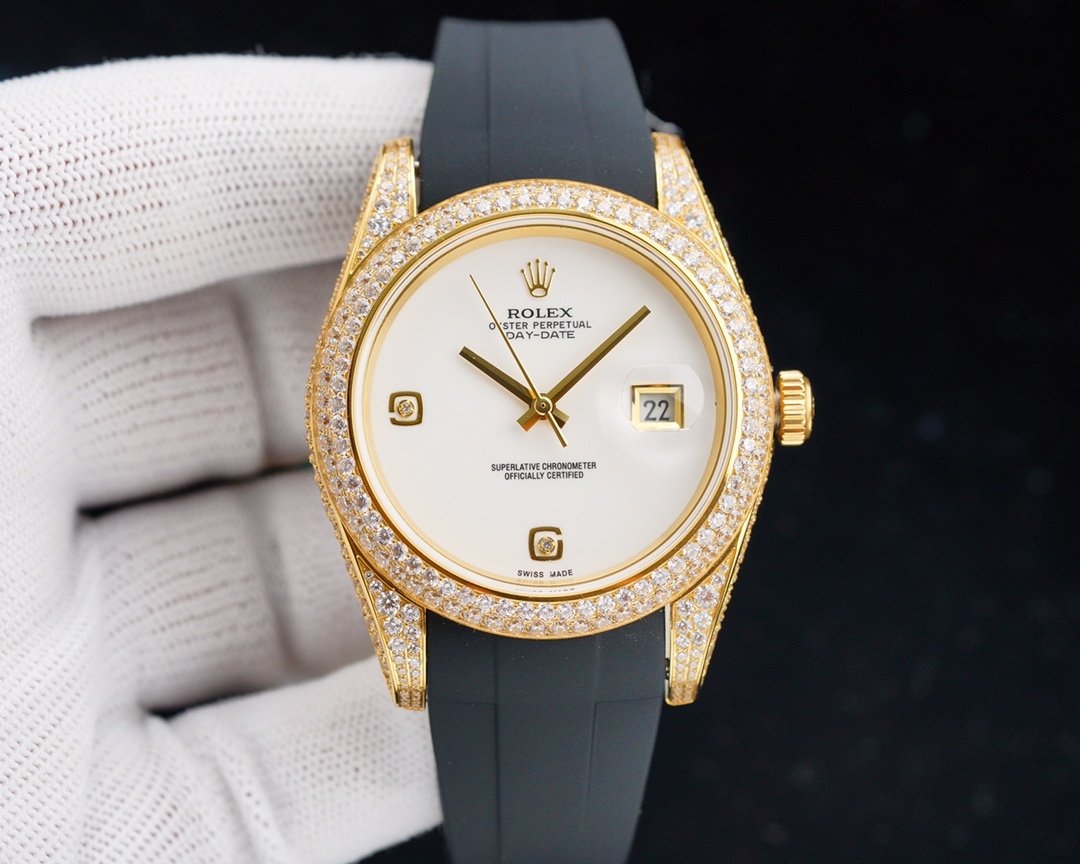 ロレックス［Rolex］デイトジャスト フルダイヤ ラグジュアリー 41MM 2色